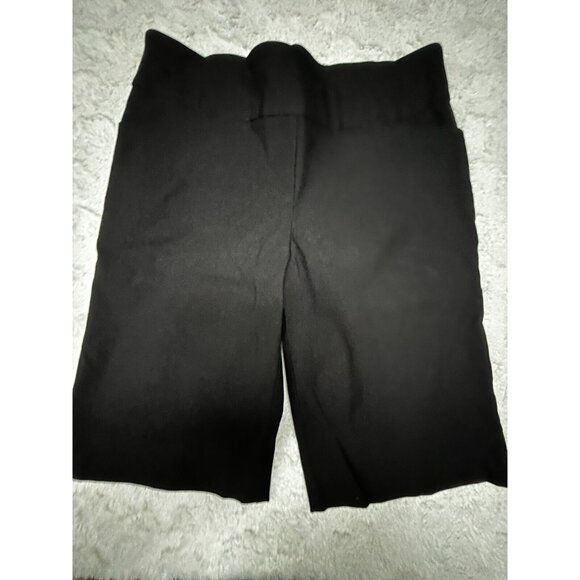 Debra C Pants - Debra C Women's Walking Bermuda Shorts Mid-Rise Stretch Black Size Large New